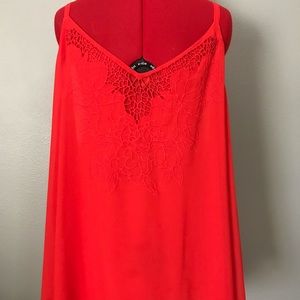 Torrid orange appliqué detail tank - size 4